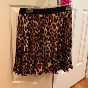 Express leopard skirt
